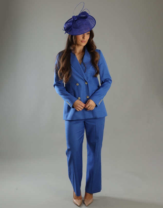 Morgan & Taylor - Haisley Fascinator in Cobalt Blue