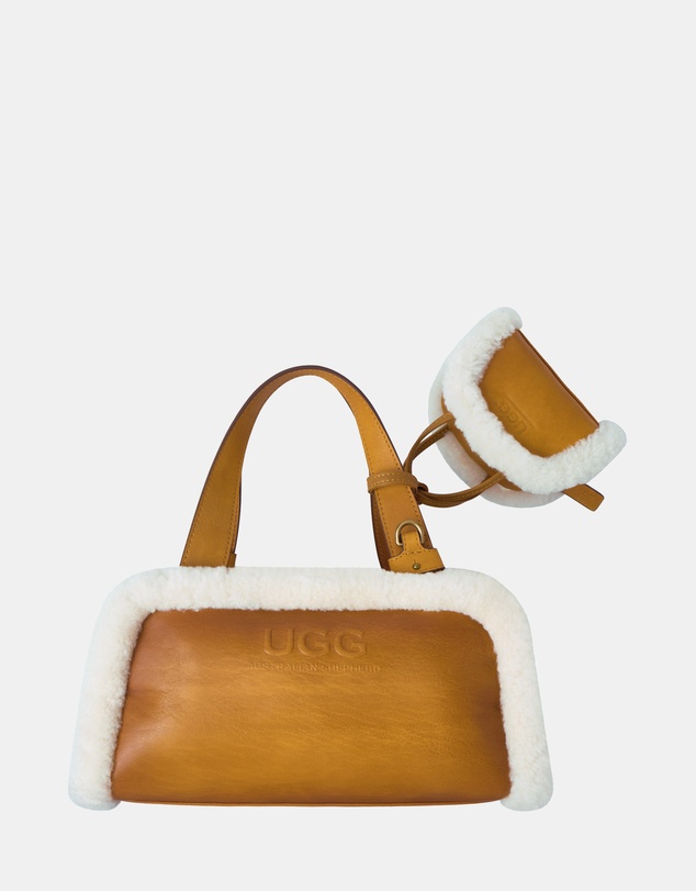 EVERAU - Australian Shepherd Ugg Frothie Bag Sheepskin Upper Bags
