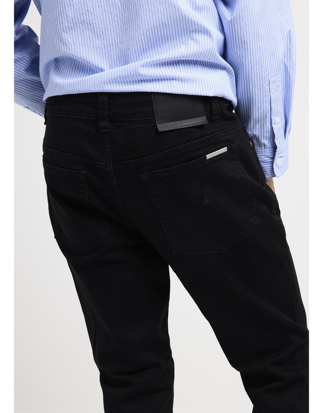 Black Noise White Rain - Brixton Straight Jeans