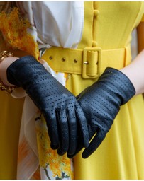 DENTS - Perforated Leather Gloves
