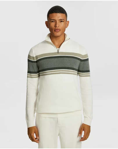 yd. - Brosnon Zip Knit Jumper