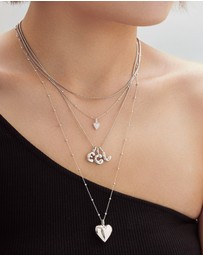 Ania Haie - Silver Dome Heart Charm