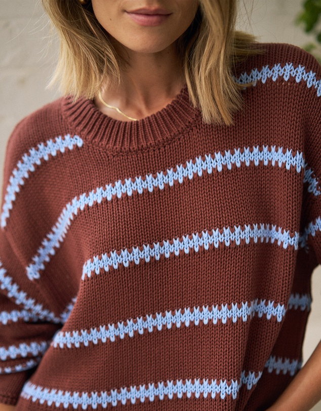 Ceres Life - Lila Oversized Knit Crew