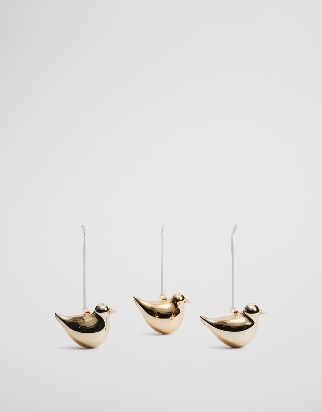 Country Road - Metallic Bird Decoration Set Of 3