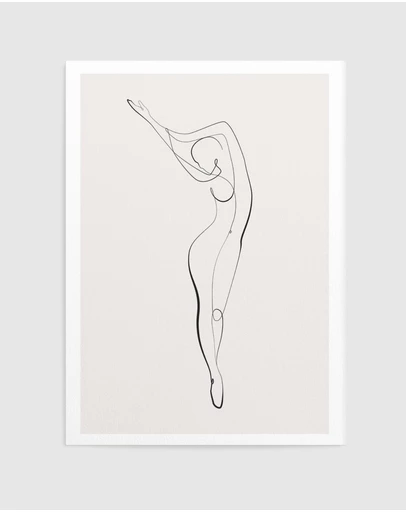 Olive et Oriel - Line Figure II Art Print