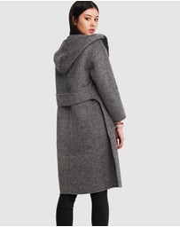 Belle & Bloom - Walk This Way Wool Blend Hooded Coat