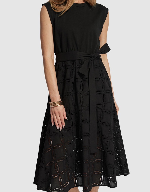 Decjuba - Eden Broderie Midi Dress