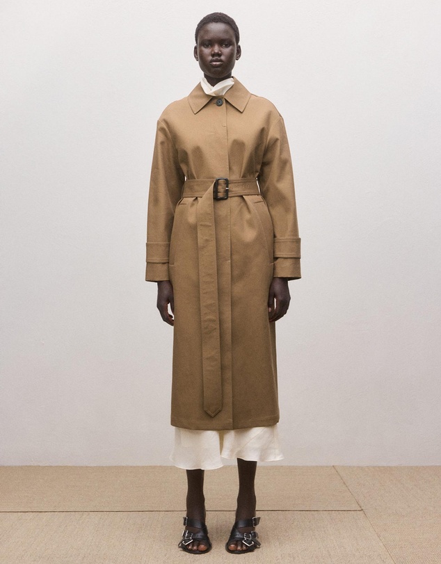M.N.G - Cotton Trench Coat With Belt
