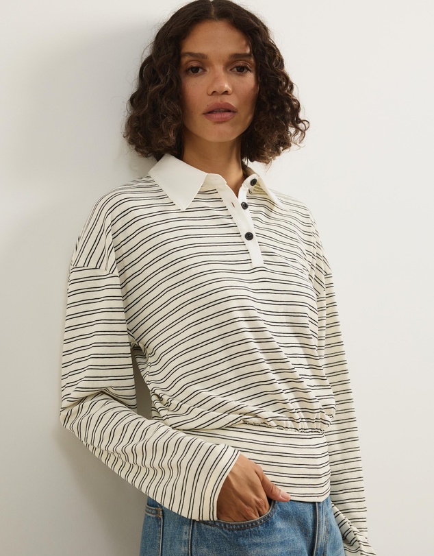 Atmos&Here - Averin Long Sleeve Fitted Waist Top