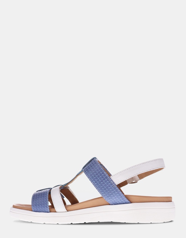 Mia Vita - Bryn Adjustable Sandal - Blue Multi