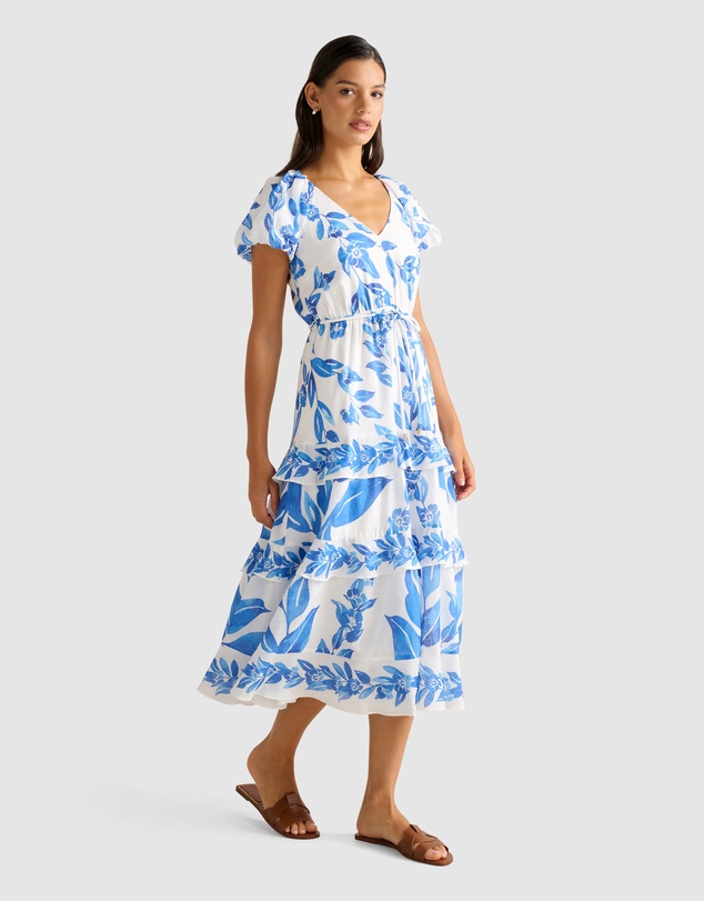 Forever New - Iris Tiered Ruffle Midi Dress
