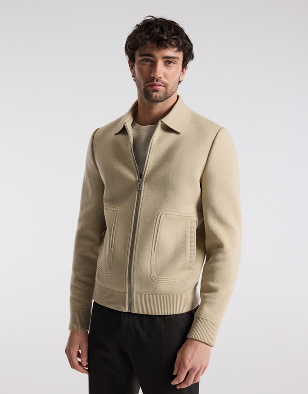Calibre - Milano Knit Jacket Stone