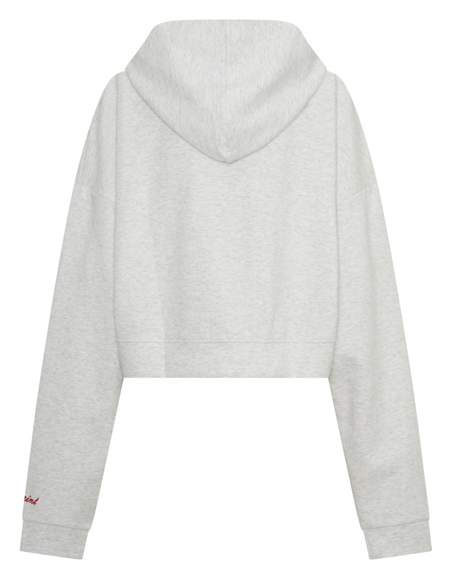 SSAINT - SŚAINT Cropped Hoodie Grey & Red