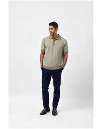 Brooksfield - Stripe Knitted Polo