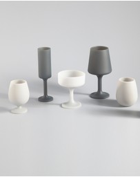 porter green - stemm | silicone unbreakable wine glasses