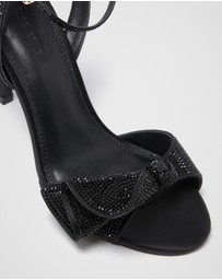 Forever New - Shayla Side Bow Jewelled Heeled Sandals