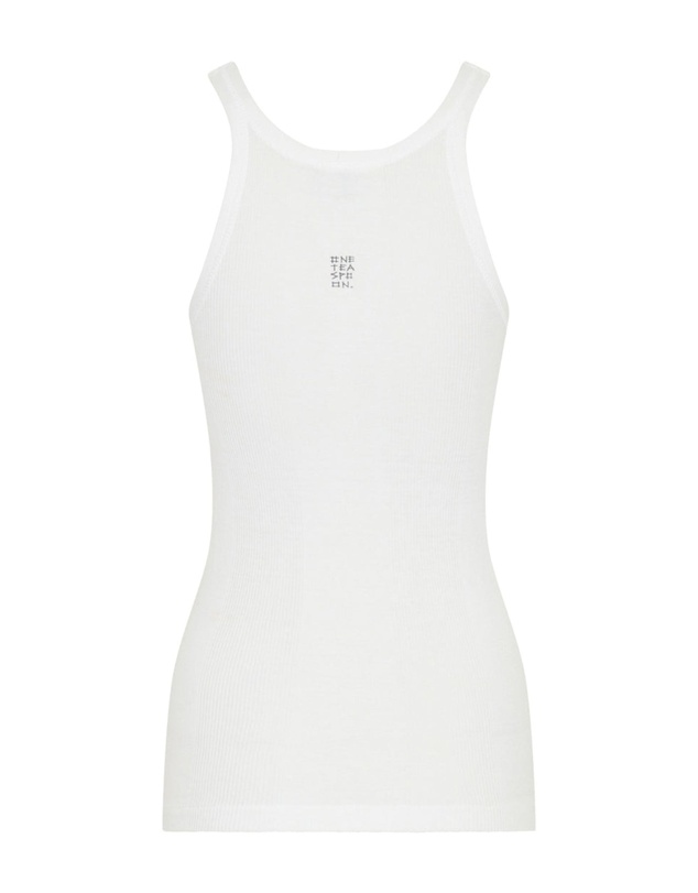 ONE TEASPOON - White Bower Bird Rib Singlet