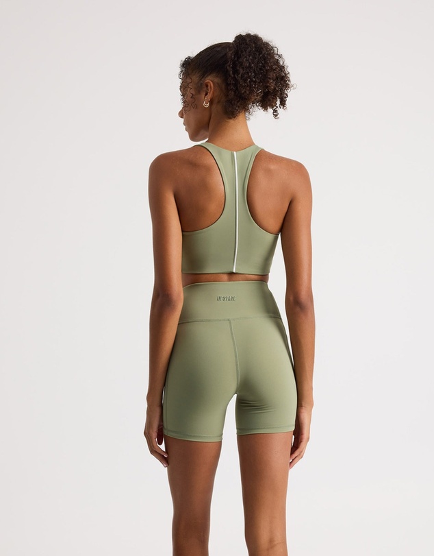 Upstate - Racer Back Crop - Olive