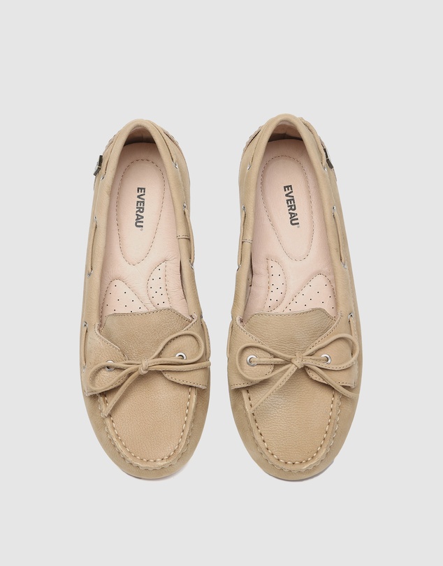 EVERAU - EverAU Ugg Monty Cow Leather Upper Loafer Oxfords Flats