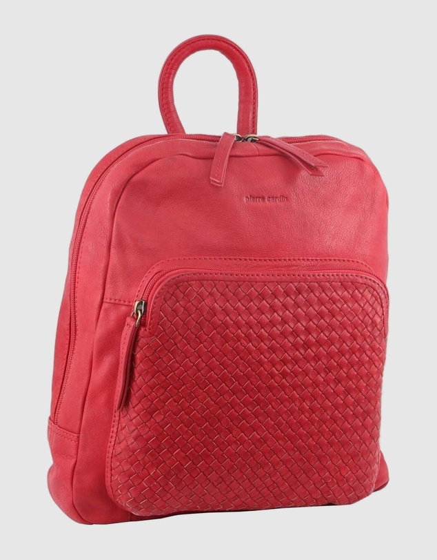 Pierre Cardin - Woven Leather Backpack