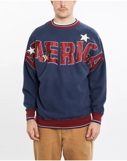 Vintage by The Real Deal - Pre Loved - Vintage 90s 'America' Sweatshirt