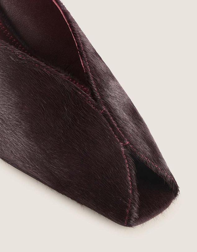 Shelly Shen - Cosmo Low Heels Burgundy