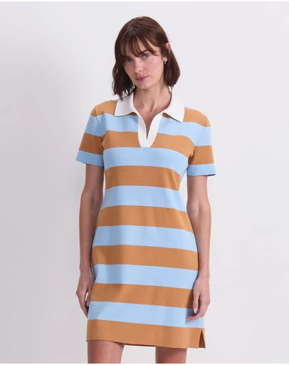 Sportscraft - Knit Polo Mini Dress
