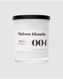 Maison Blanche - 004 Bergamot & Tobacco - Large Candle