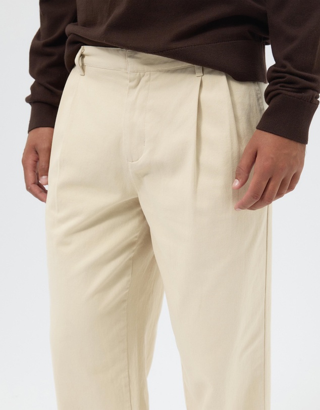 AERE - Aiden Double Pleat Relaxed Chinos