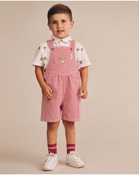 Huxbaby - Shortsleeve Huxbear Button Up Crisp - Babies