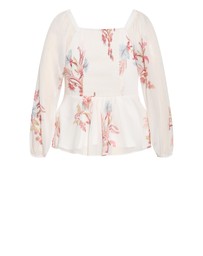 City Chic - Shayla Floral Print Top