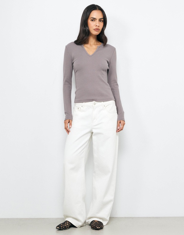 AERE - Long Sleeve Rib Tee