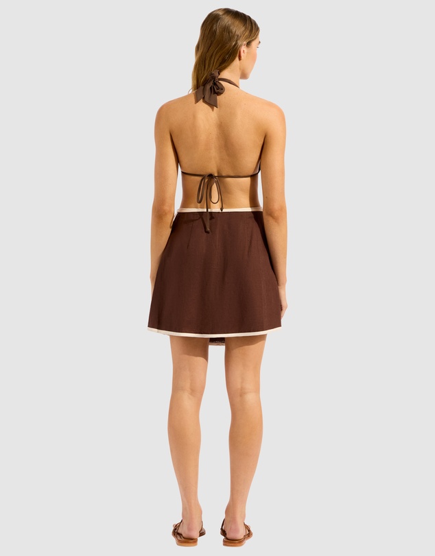 Seafolly - Beach Edit Bind Mini Wrap Skirt