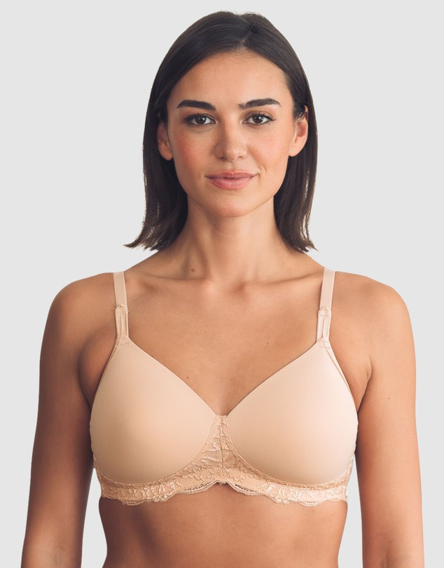Royce Lingerie - Georgia Wirefree T-Shirt Style Mastectomy Bra with Cotton & Lace