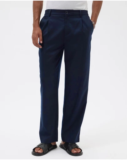 AERE - Pleated Wool Blend Trousers