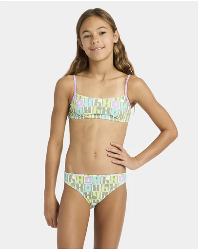 Roxy - Girls 4 to 16 Letter Up Bralette Set Two Piece