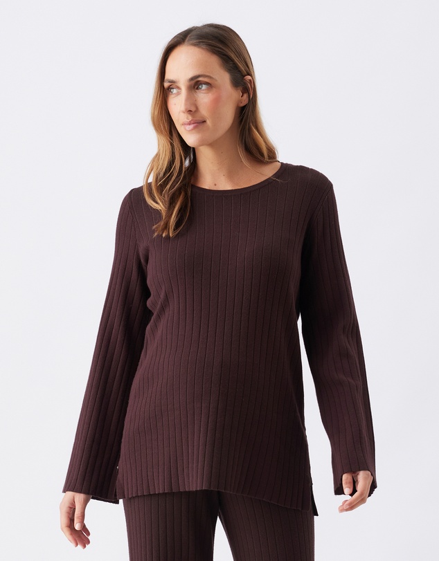 Ripe Maternity - Dallas Rib Knit Nursing Top