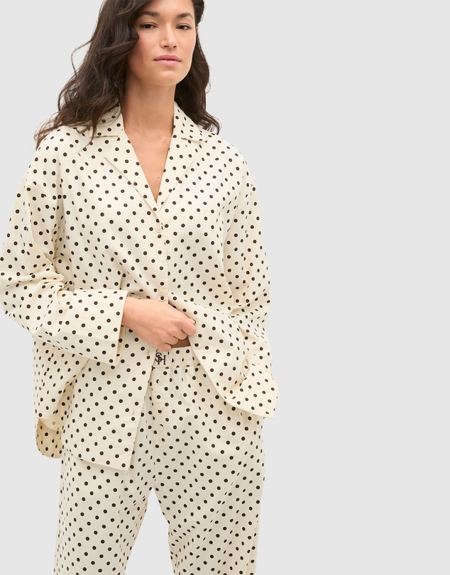 Seed Heritage - Spot Flannelette Shirt and Pant PJ Set