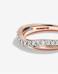 Michael Hill - Wedding Ring with 0.25 Carat TW of Diamonds in 14kt Rose Gold