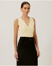 Tussah - V Neck Knit Top
