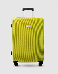 JETT BLACK - Carbon Yellow Series Large Suitcase