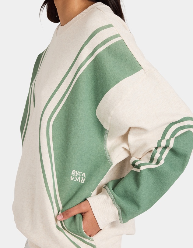 RVCA - Womens Luck Off Pullover Crew Neck