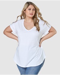 Indigo Tonic - Jacinta Longline V Neck Tee