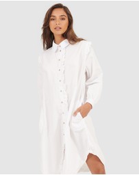 Primness - Ruffles Shirt Dress