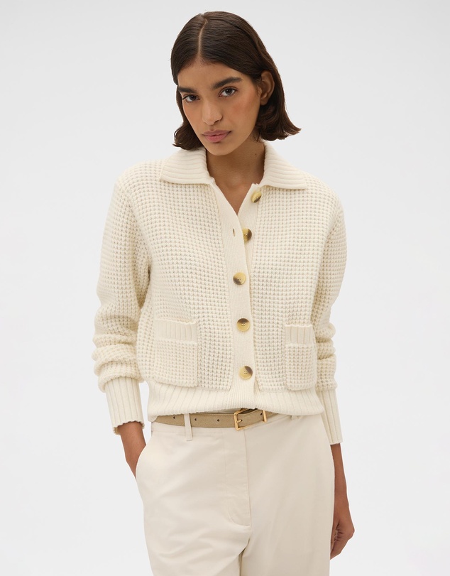 Oroton - Waffle Cardigan