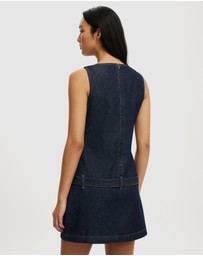 Cotton On - Luisa Belted Denim Mini Dress