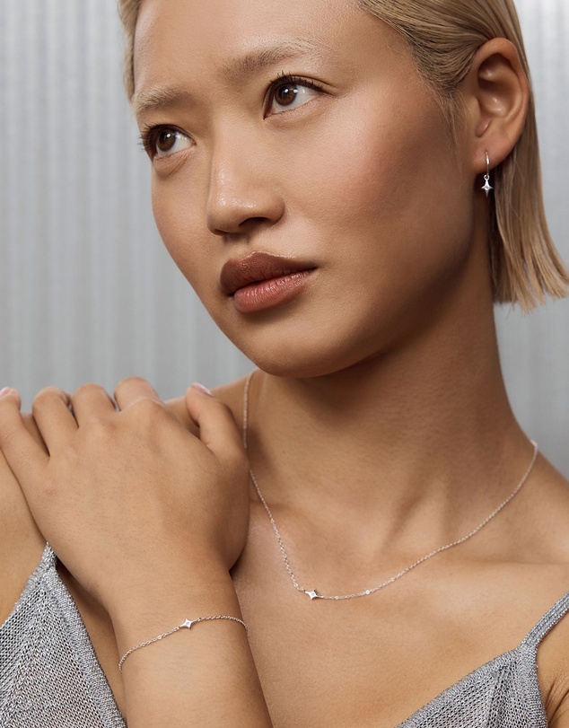 SAINT VALENTINE - Starburst Necklace - Silver