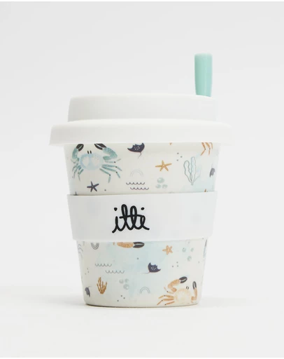 itti bitti - Reusable Baby Cino Cup With 2 Straws - Spanner