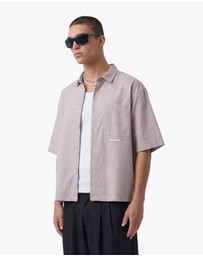 Zanerobe - Box Crop Shirt Pink Plaid