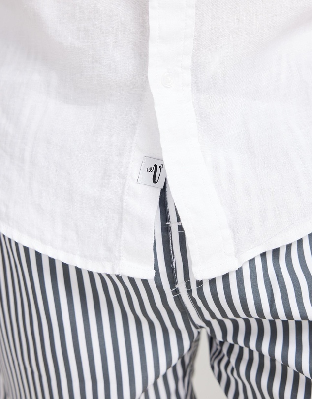 Vacay Swimwear - White Linen Shirt